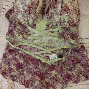 Lace Pink & Light Green Bra & Panty Set